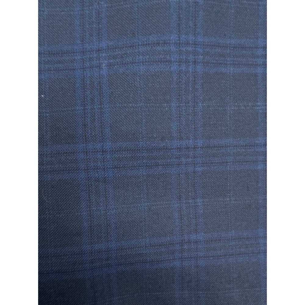 Lauren Ralph Lauren Blazer Mens 46L Blue Plaid Notch Lapel 2 Button Jacket - Picture 10 of 10